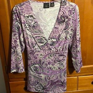 Tie back paisley Blouse